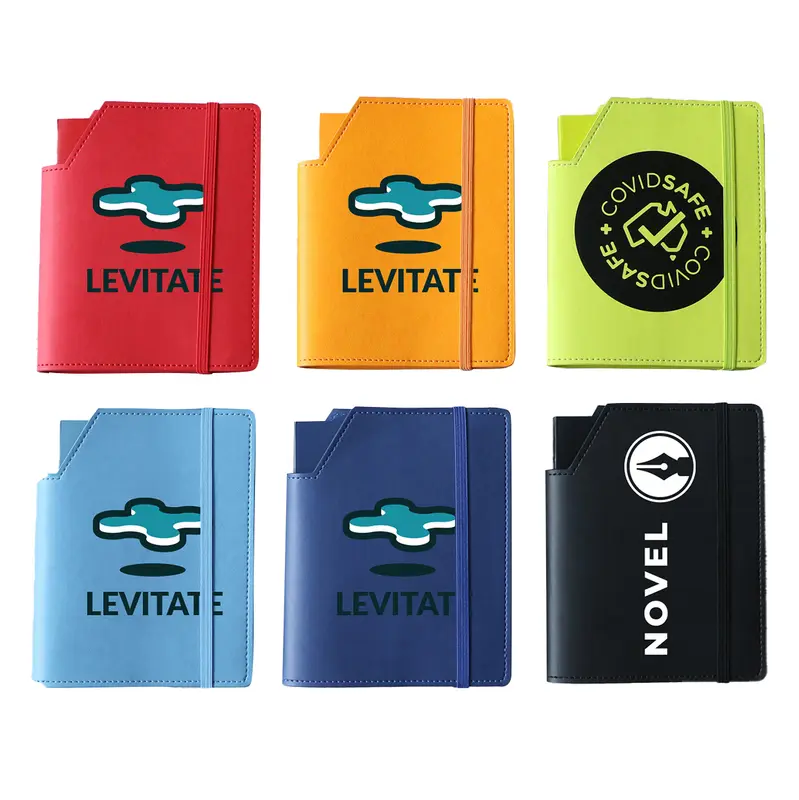 Leatherette Small Cover & Notebook – Notebooks – available in black, blue, green, orange colours and 1 more