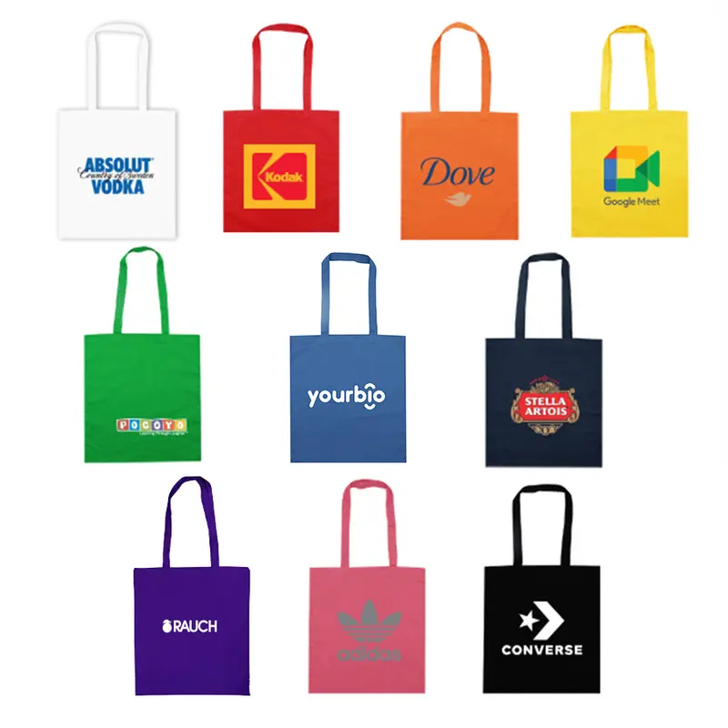Colourful Calico Tote Bag – Tote Bags – available in black, blue, green, orange colours and 5 more