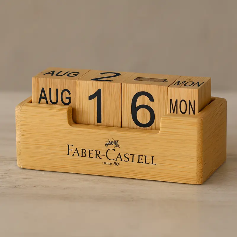 Bamboo Perpetual Calendar – Misc Homeware – available in beige colour