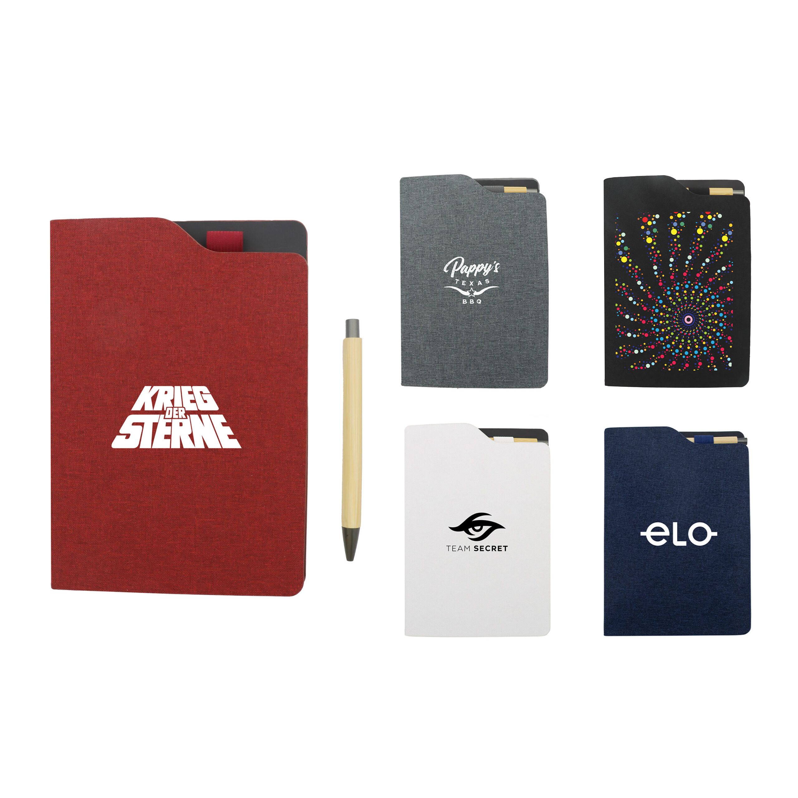 PlanetScribe RPET A5 Notebook – Notebooks – Promobrands – available in Black, Grey, Navy Blue, Red and 1 more – photo 1 of 19