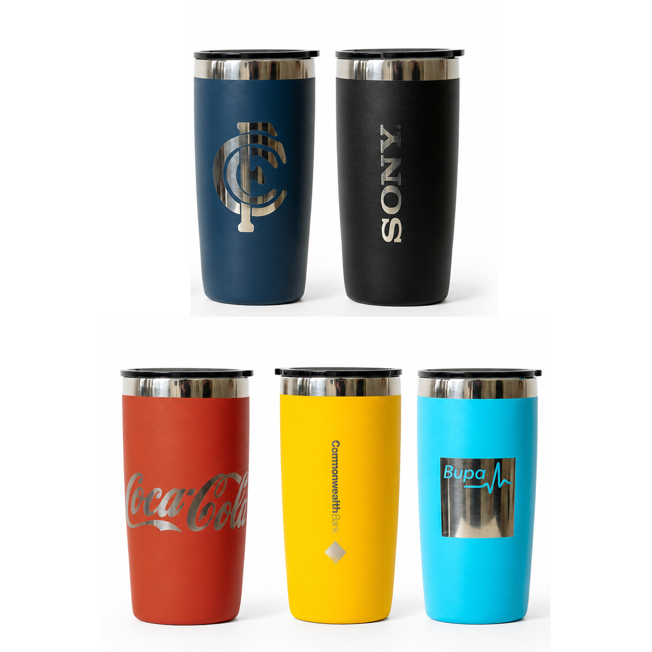 The Sanny Tumbler 320ml – Travel Mugs – Promobrands – available in Black, Navy, Red, Yellow – photo 1 of 17