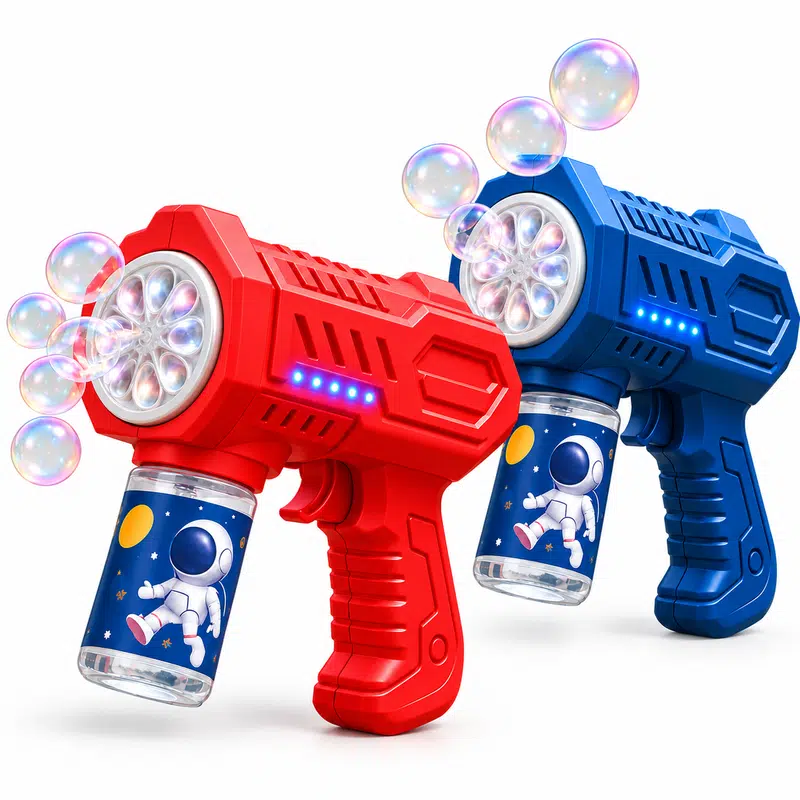 Bubble '07 Bubble Gun – Novelty Items – available in blue, red colours