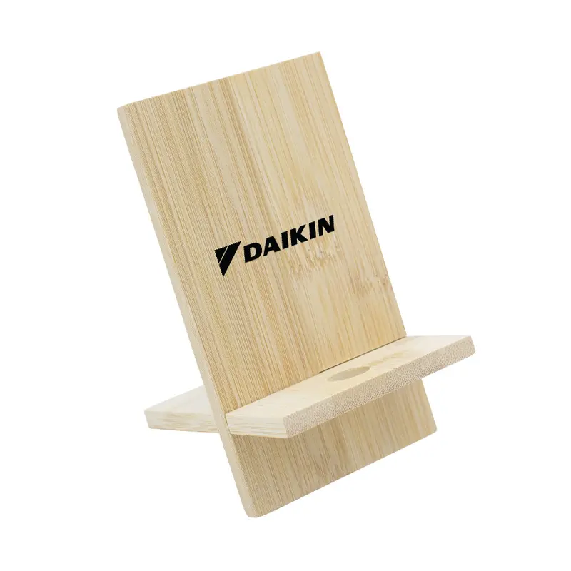 Groove Bamboo Phone Stand – Phone Stands – available in brown colour