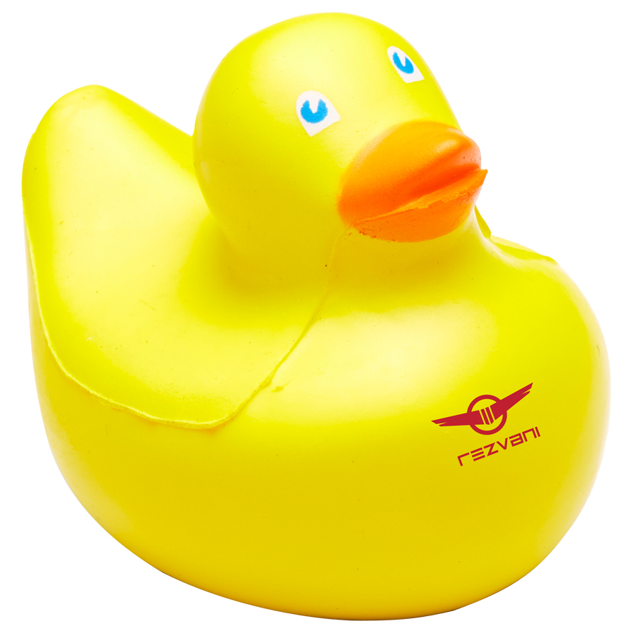 Squeeze Duck – Stress Shapes – Promobrands – available in Yellow