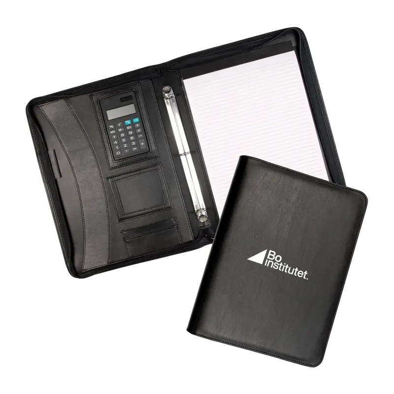Dallas Zippered 3 Ring Compendium – Compendiums – available in black colour