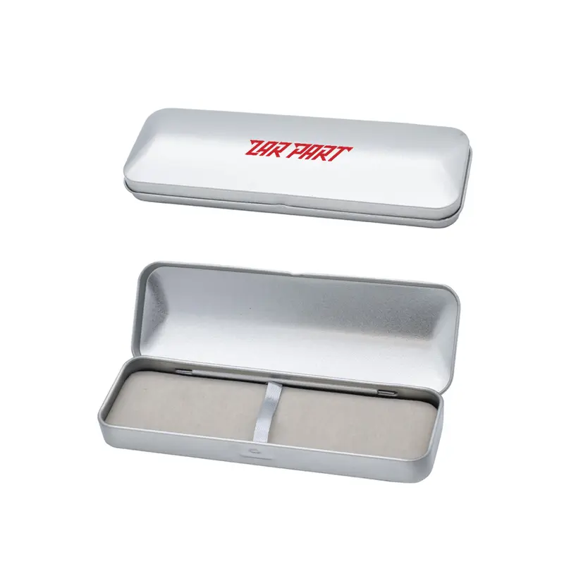 Brushed Metal Gift Box – Pen Packaging – available in silver colour
