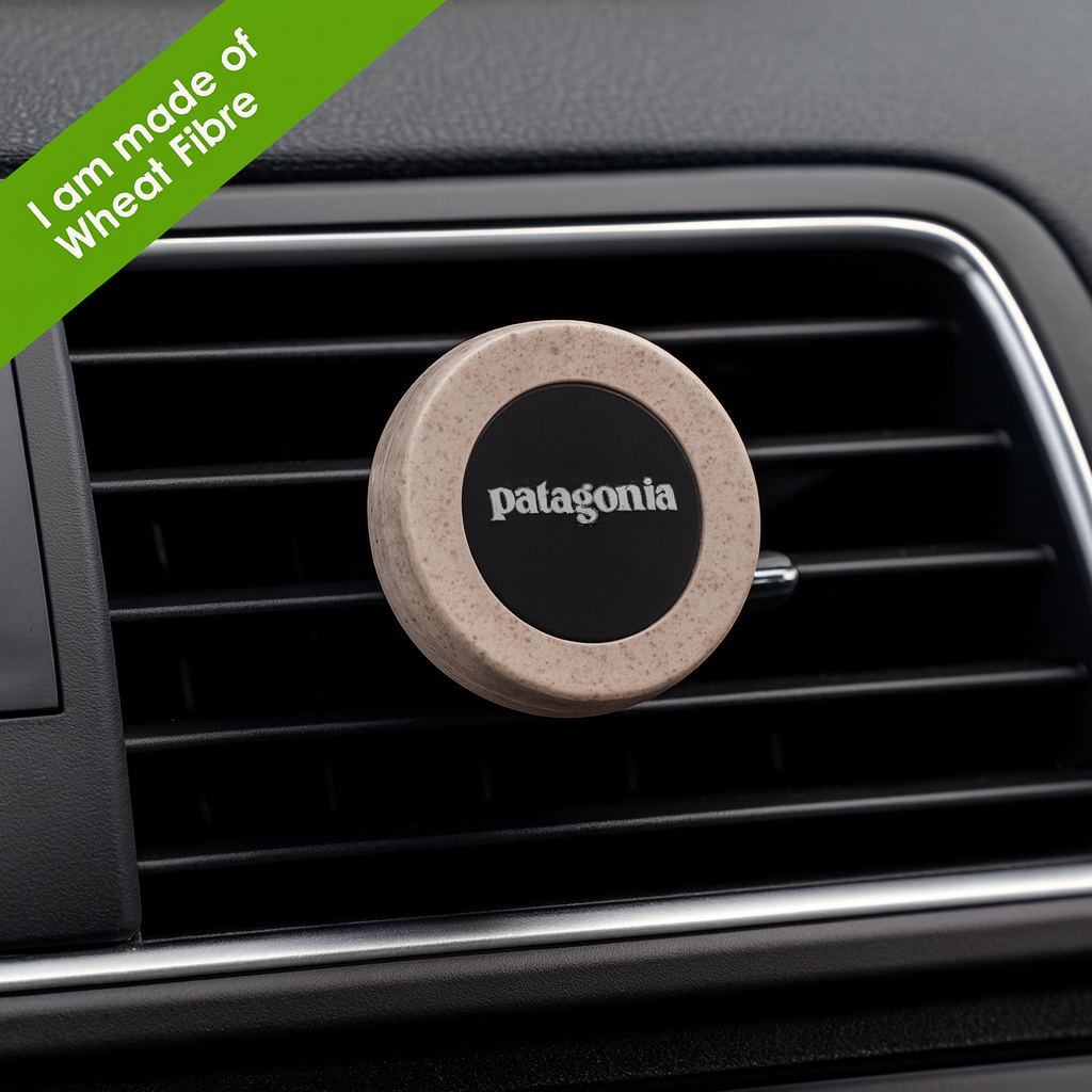 Kozo Universal Magnetic Car Vent Mount - Plant Fibre - Round – Car Phone Mounts – Promobrands – available in Natural – photo 1 of 3