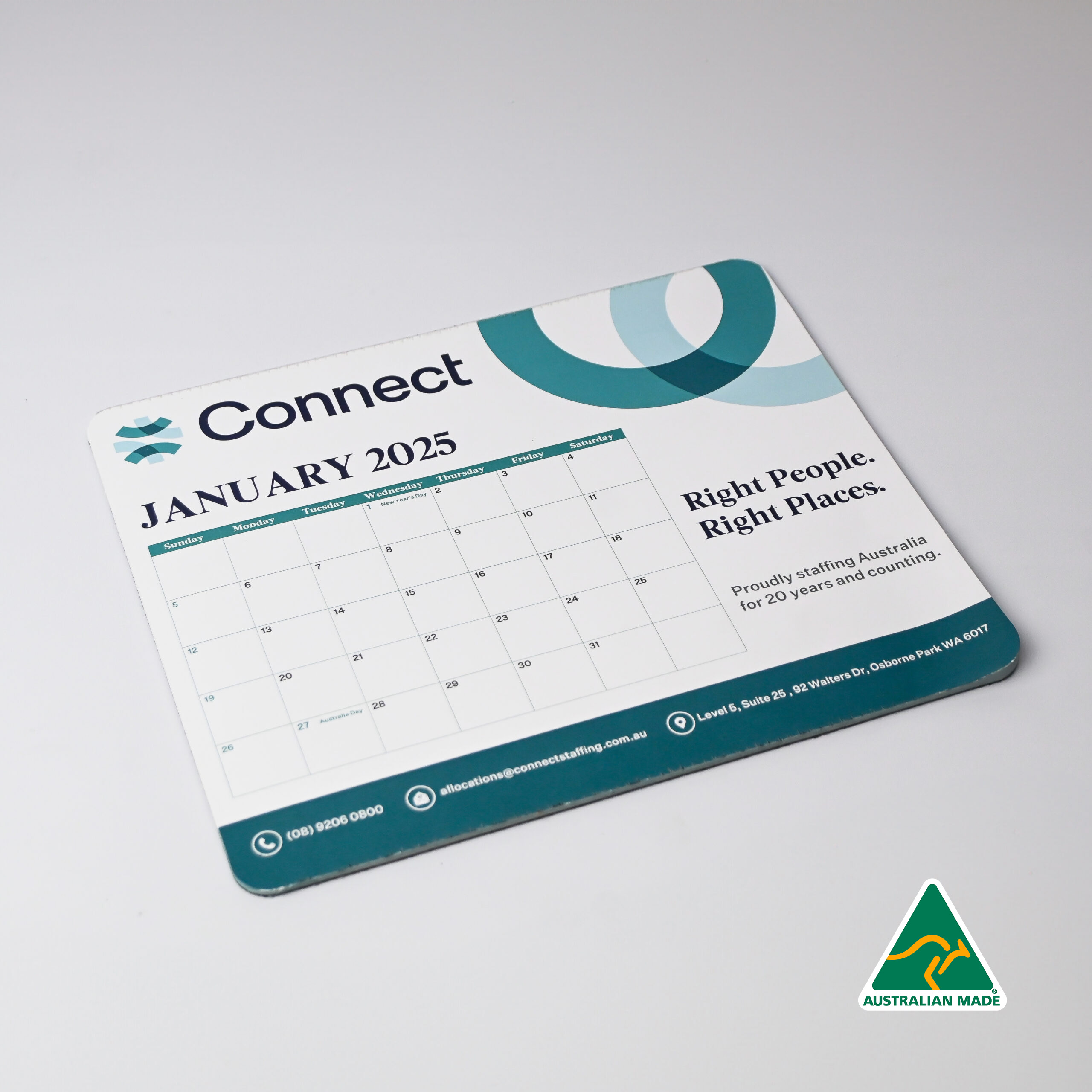 Calendar Mouse Mat (230mm x 190mm)