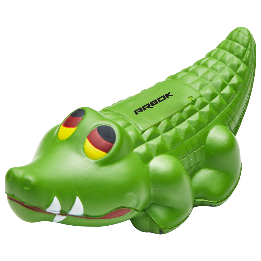 Squeeze Crocodile – Stress Shapes – Promobrands – available in Green