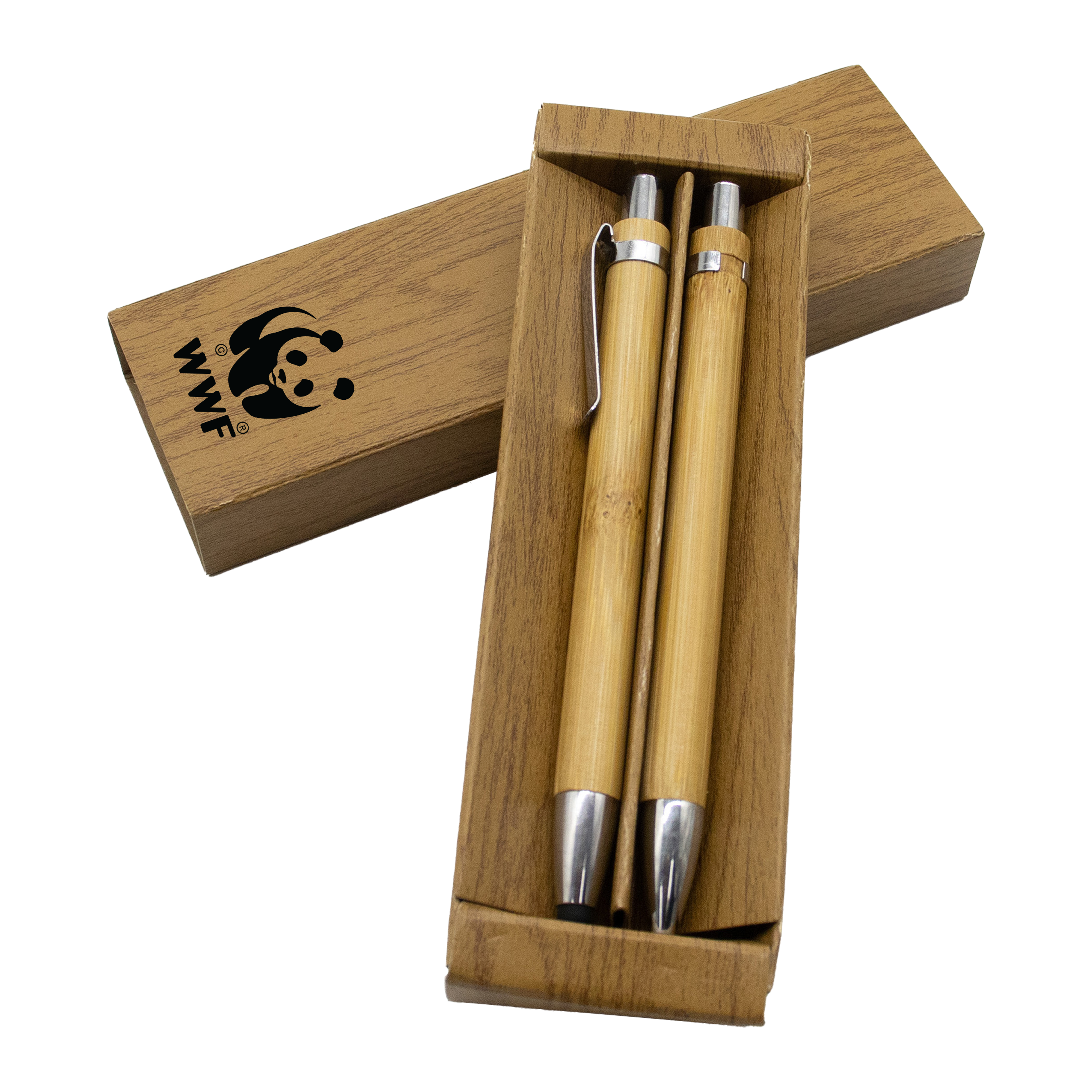 Linus Bamboo Pen Set – Stylus Pens – available in brown colour