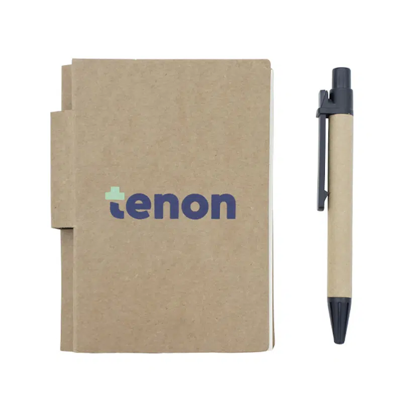 Aria Recycled Notebook – Notebooks – available in beige colour