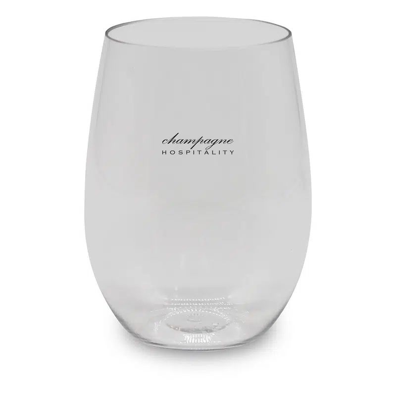 Stemless Shatterproof Red Wine Glass – Wine Glasses – available in white colour