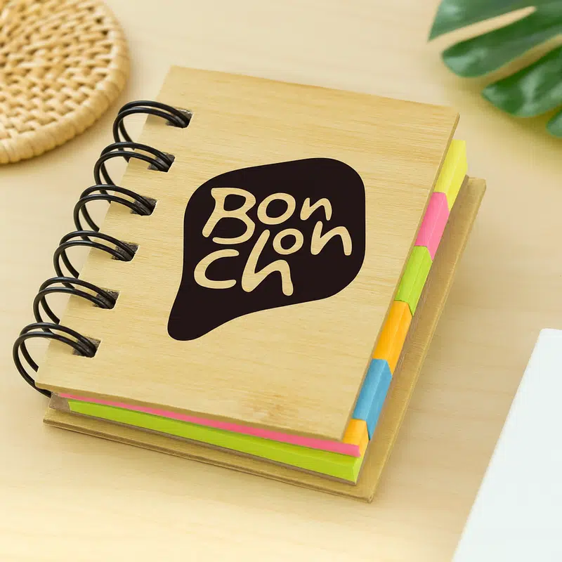 Mini Bamboo Sticky Note Set – Sticky Notes – available in brown colour
