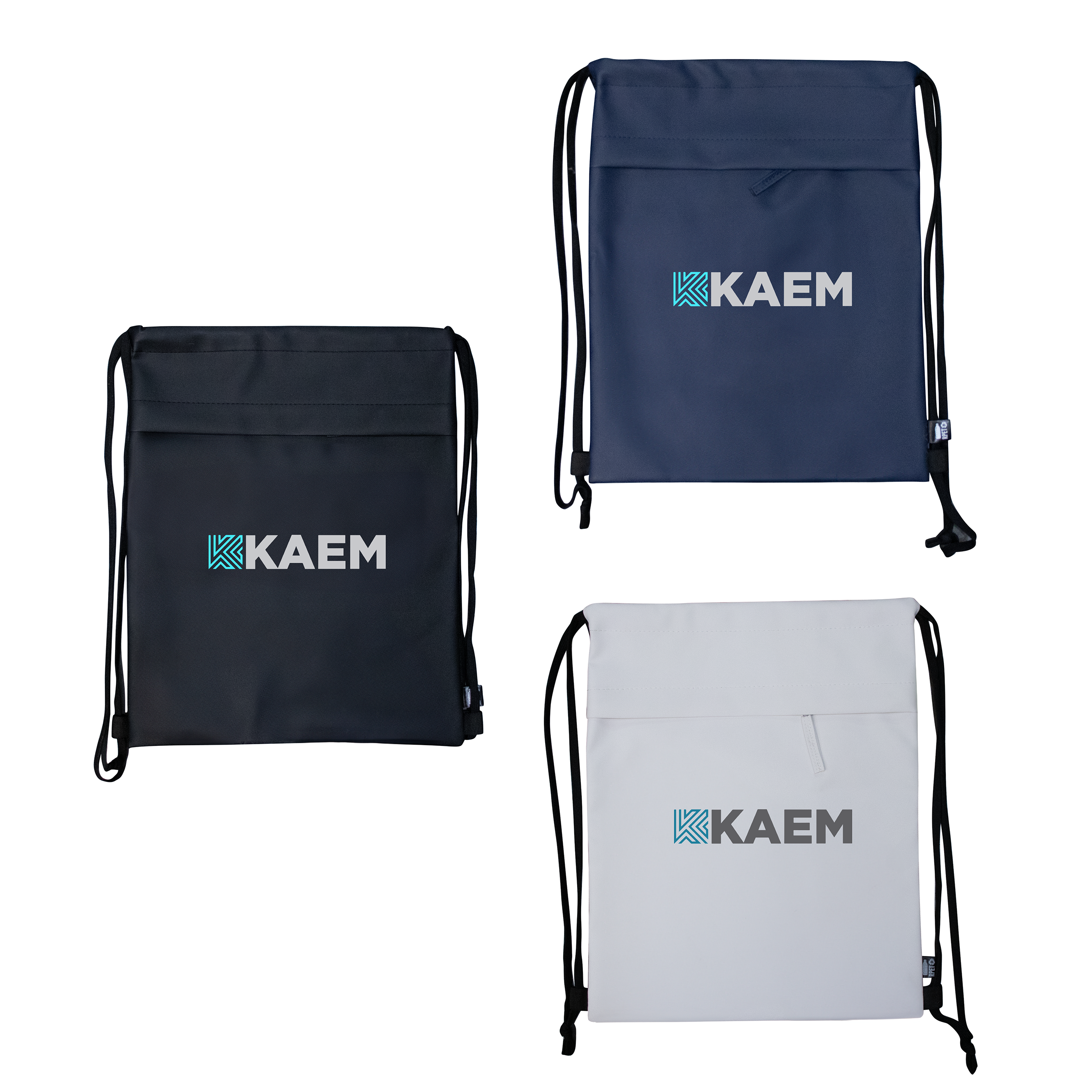 The SWAG RPET Drawstring Bag – Drawstring Bags – available in black, blue, white colours