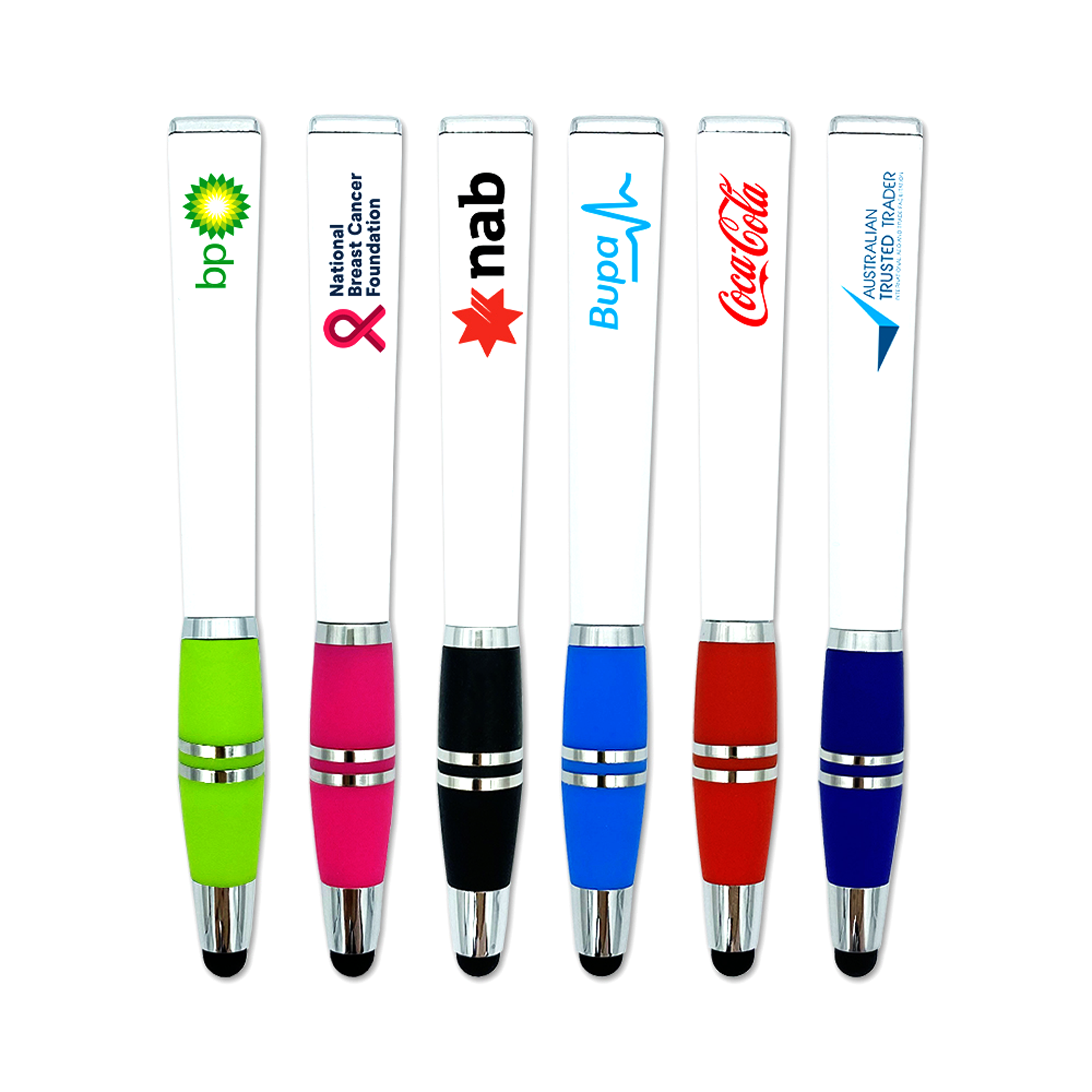 Byron Pen – Stylus Pens – Promobrands – available in Black, Blue - PMS072, Green - PMS375, Pink - PMS212 and 1 more – photo 1 of 15