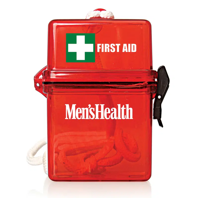 First Aid Kit Waterproof 15pc – First Aid Kits – available in red colour