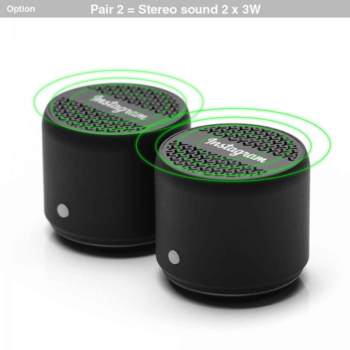OBI Bluetooth Speaker – Bluetooth Speakers – Promobrands – available in Black – photo 1 of 7