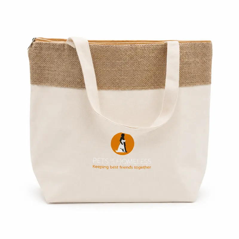 The Brooke Jute and Cotton Cooler Bag – Cooler Bags – available in brown colour