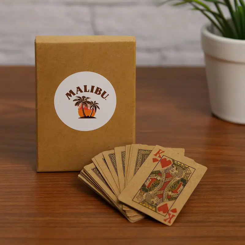 Eco Playing Cards – Games – available in brown, silver colours