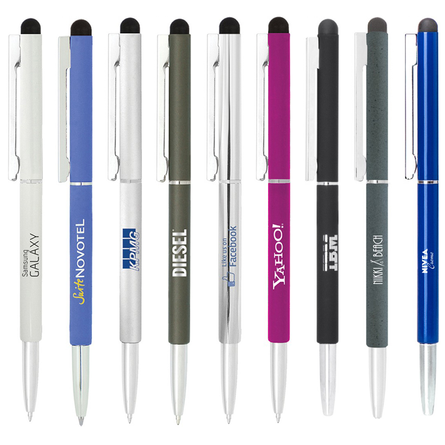 BND71S CLAP STYLUS THIN TWIST METAL BALL PEN – Metal Pens – Promobrands – available in Design your own – photo 1 of 25