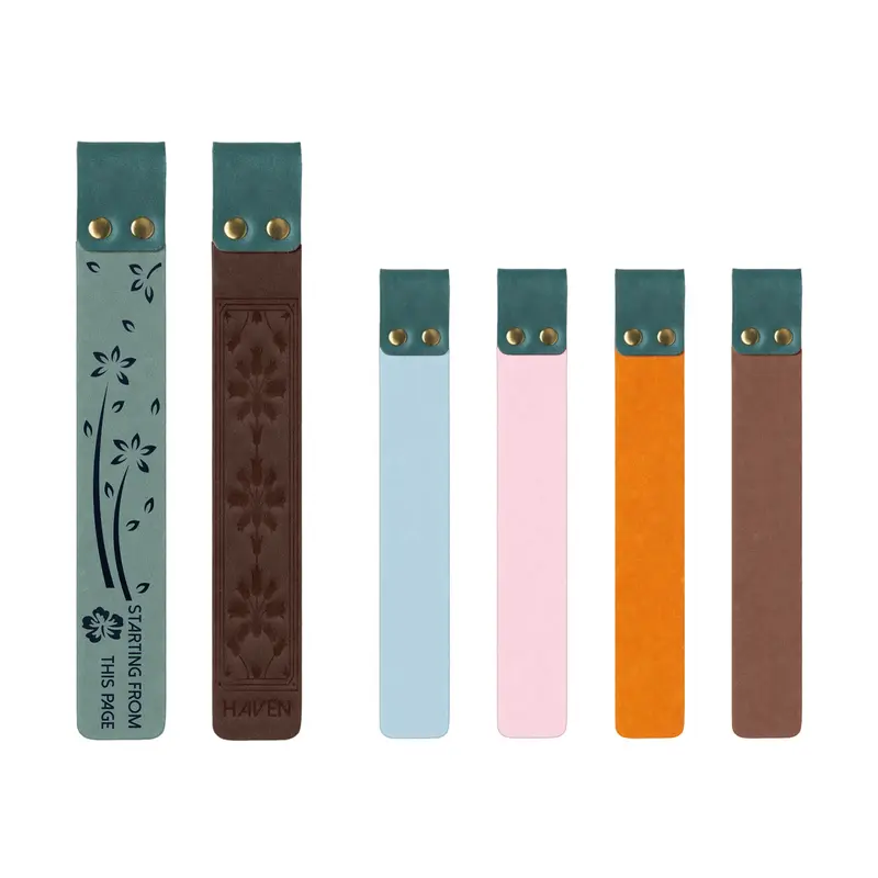 Custom Pu Bookmark – Misc Office – available in blue, brown, green, orange colours and 1 more