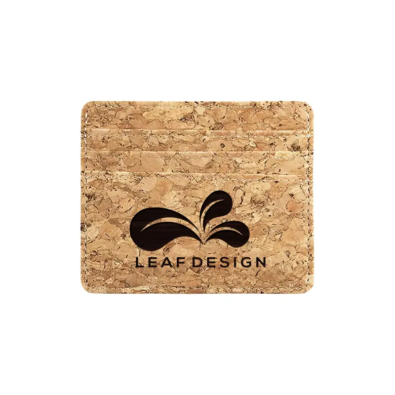 Cork Card Holder – Wallets & Purses – available in beige colour