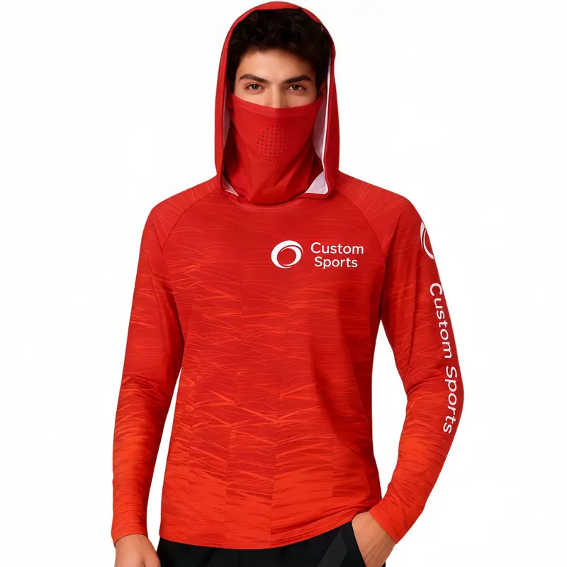 Men's Polyester Spandex Sublimated Sun Protection Hoodie – Hoodies – available in multi colour