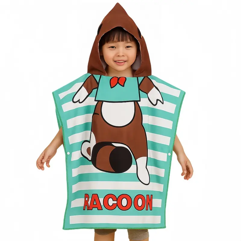 100% Microfibre Sublimation Kids Hooded Change Towel – First Aid Kits – available in multi colour