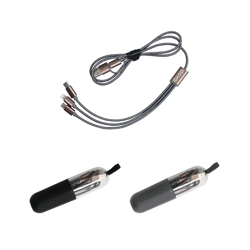 Capsule Storage Charging Cable – Charging Cables – available in grey colour