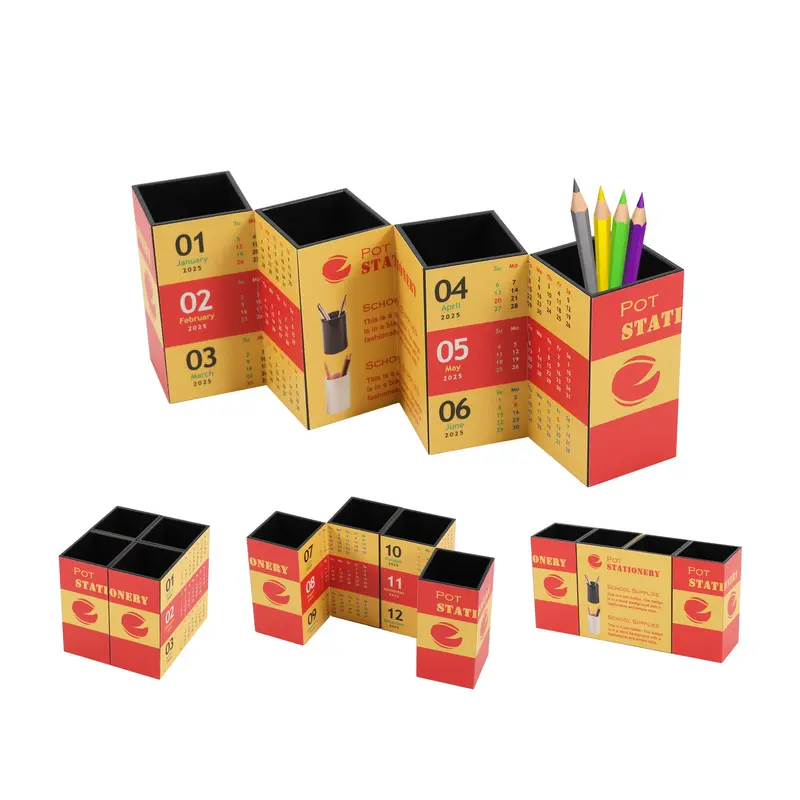 Four-panel Foldable Pen Holder – Desk Accessories – available in multi colour