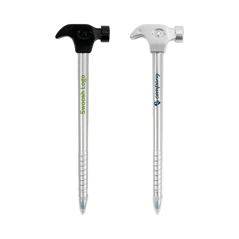 Hammer Shape Ballpoint Pen – Novelty Pens – available in black, silver colours