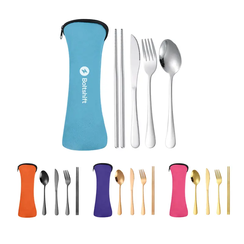 Travel Cutlery Sets – Misc Homeware – available in black, blue, brown, green colours and 6 more