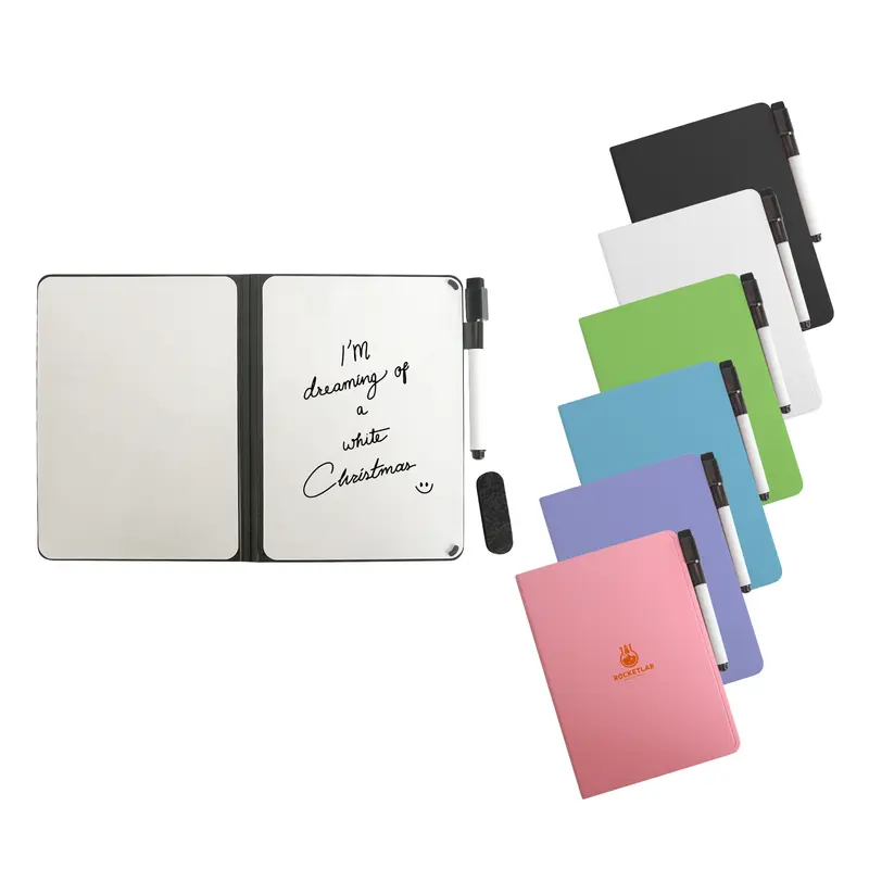A5 Whiteboard Notebook – Notebooks – available in black, blue, green, pink colours and 2 more
