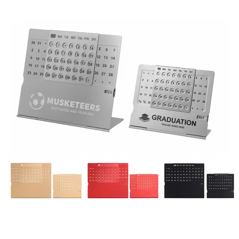 Aluminium Desk Calendar
