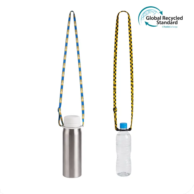 RPET Outdoor Water Bottle Lanyard – Lanyards – available in black, multi, white colours