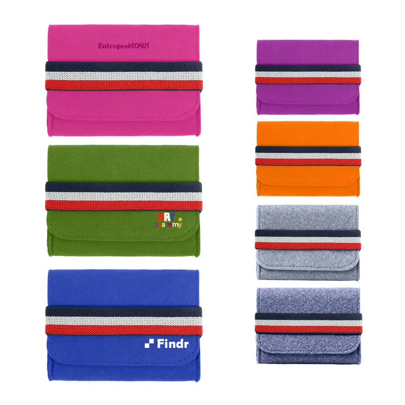 Felt Essential Oils Travel Organizer – Misc Bags – available in blue, green, grey, orange colours and 2 more