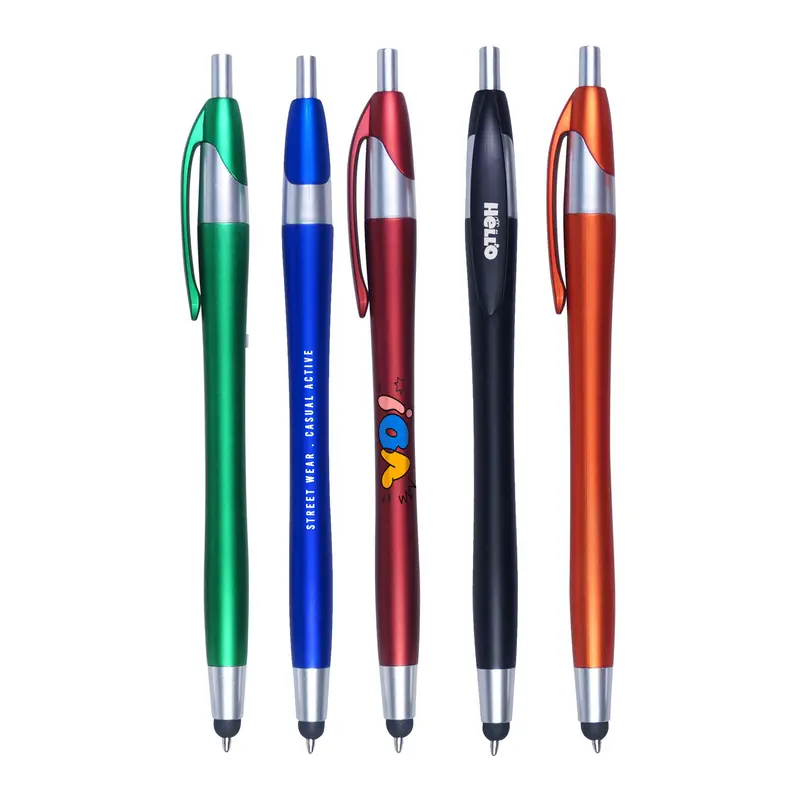 Promo Stylus Pen – Plastic Pens – available in blue, green, orange, red colours