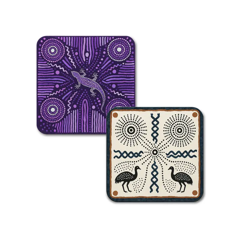 Square Soft Diatomaceous Coaster – Coasters – available in multi colour