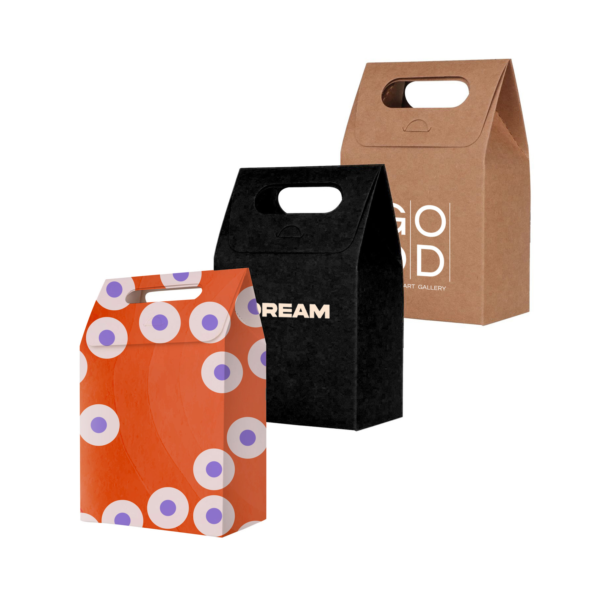 Die cut Handle Bag(160x260x90mm)