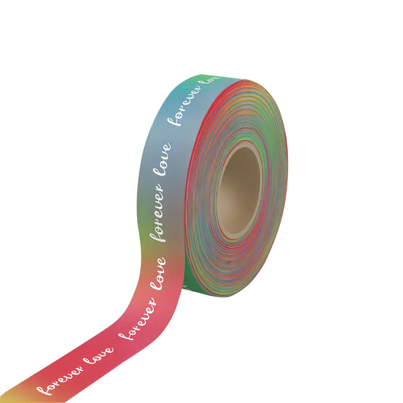 19mm Rainbow Satin Polyester Ribbon – Ribbons – available in multi colour