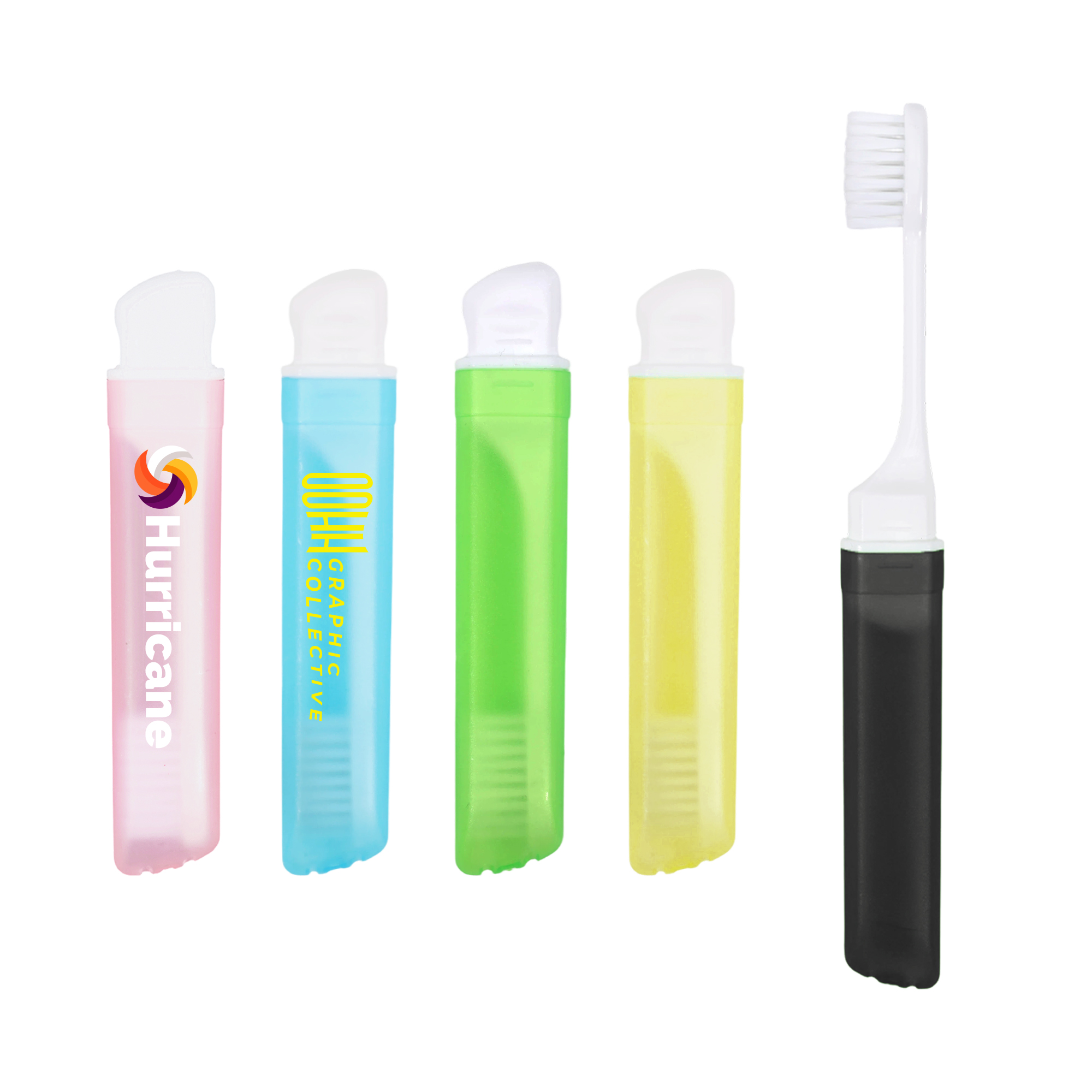 Transparent Foldable Handle Toothbrush