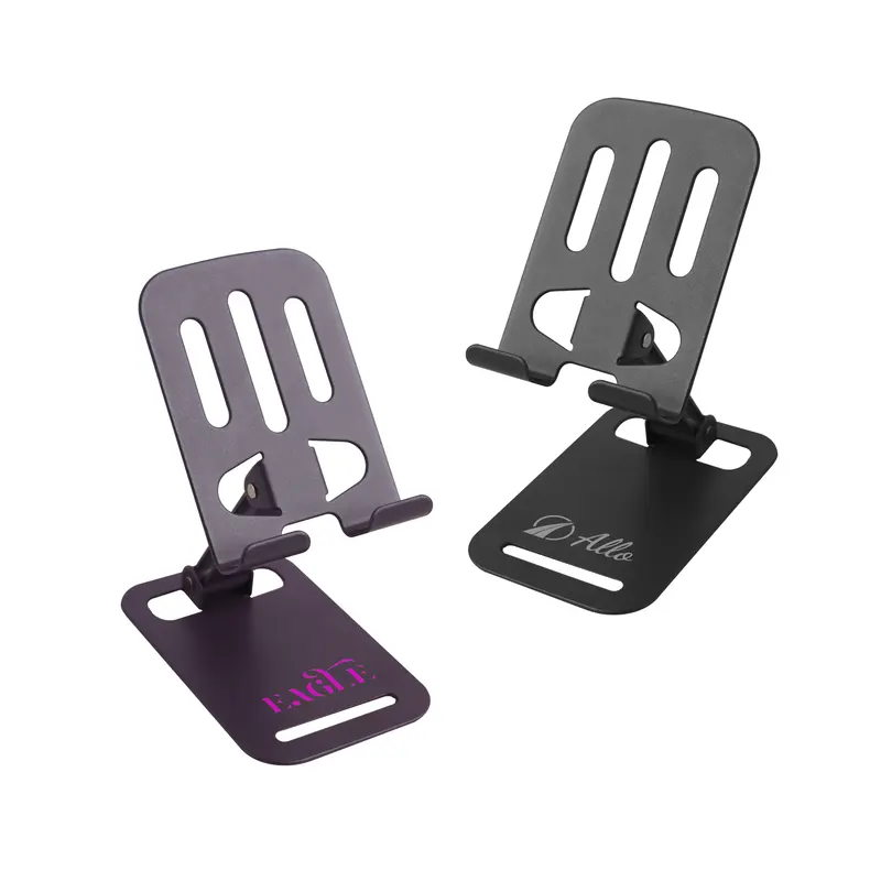 Foldable Metal Mobile Phone Stand – Phone Stands – available in grey, purple colours