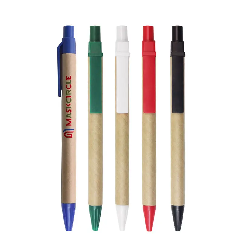 Kraft Paper Ball Pen – Misc Pens – available in black, blue, green, red colours and 1 more