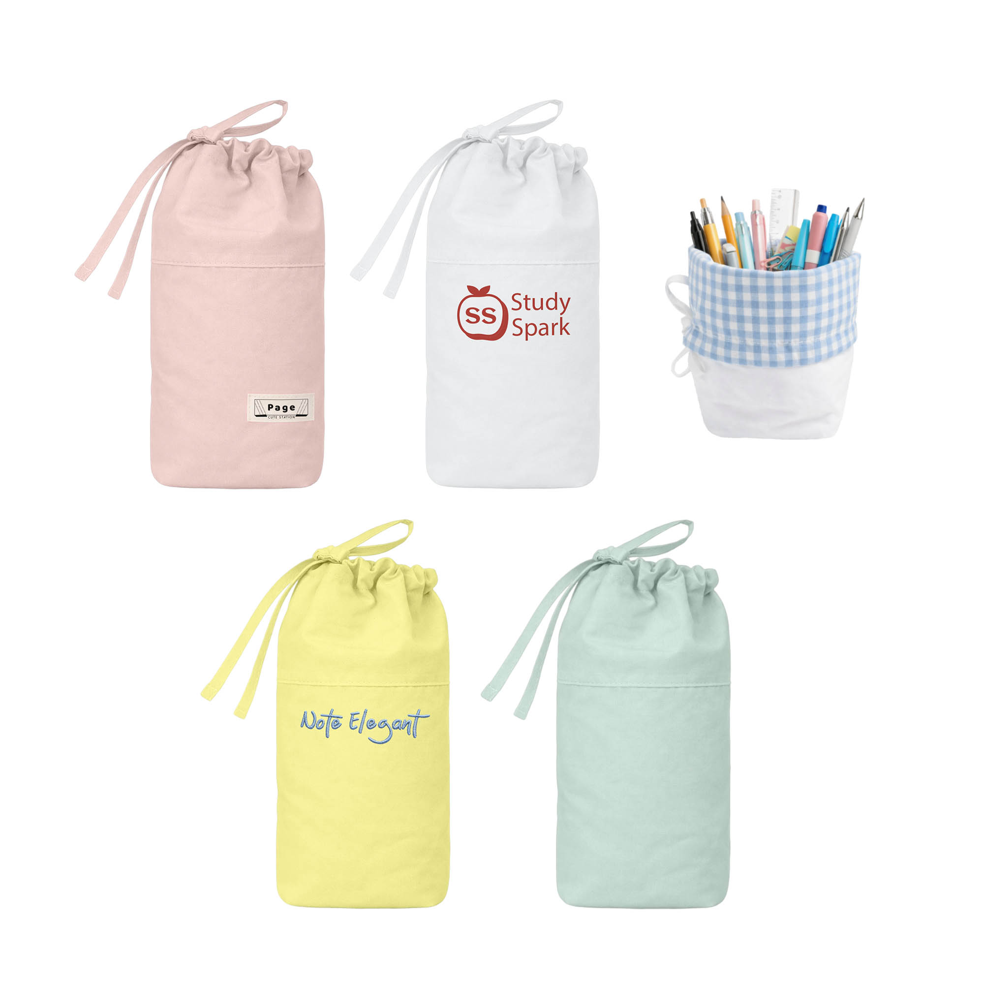 Foldable Drawstring Pencil Case