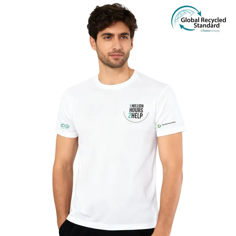 Unisex Adults RPET Sublimated Round-collar Tee Shirt – T Shirts – available in multi colour