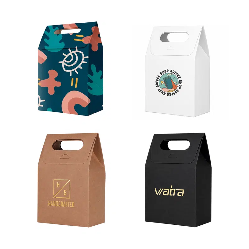 Die cut Handle Bag(100x160x60mm) – Paper Bags