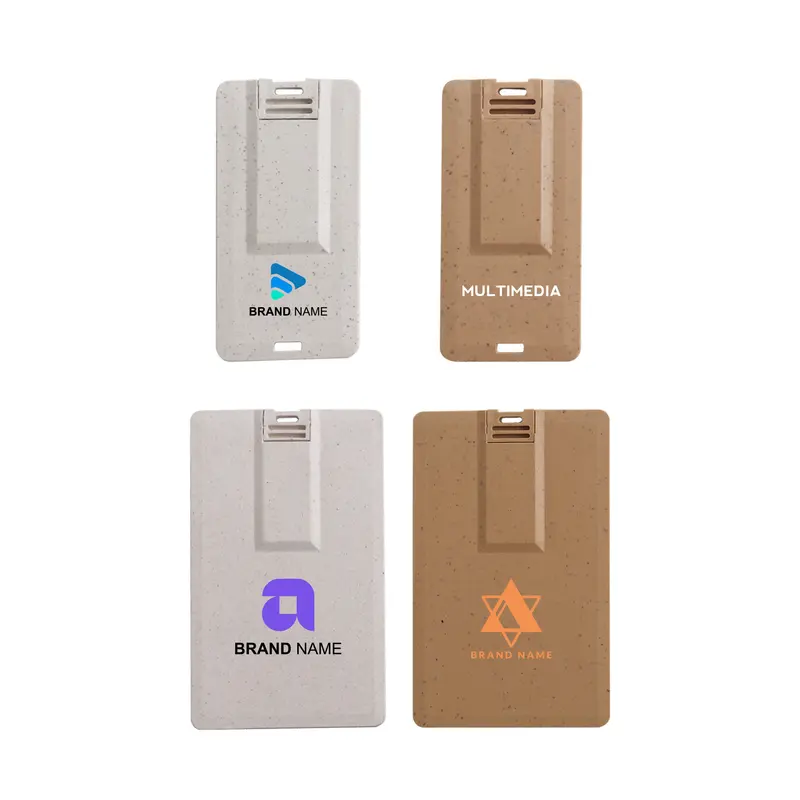 Wheat Straw Credit Card Flash Drive – USB Drives