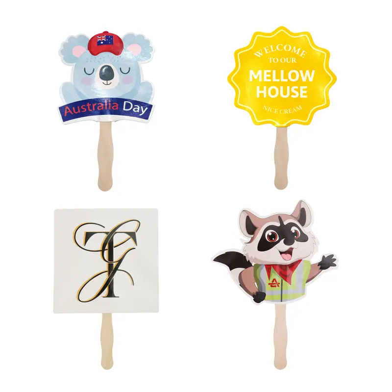 Custom Shape Paper Hand Fan – Misc Events