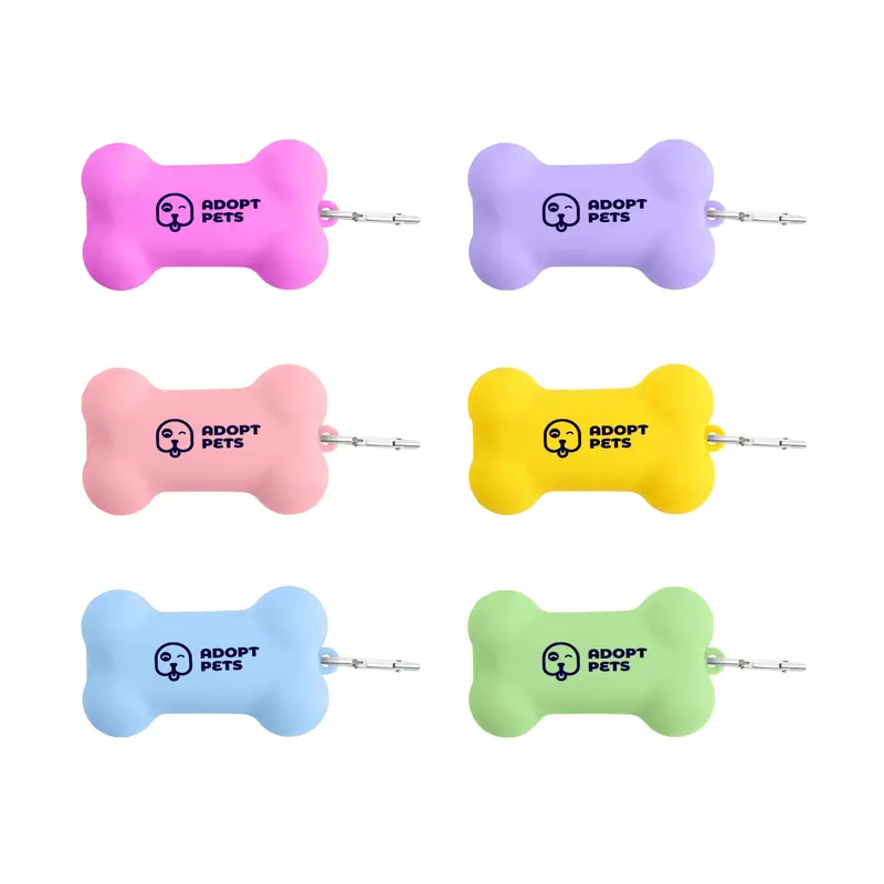Silicone Bone Shape Dog Poop Bag Dispenser – Pet Accessories – available in multi colour