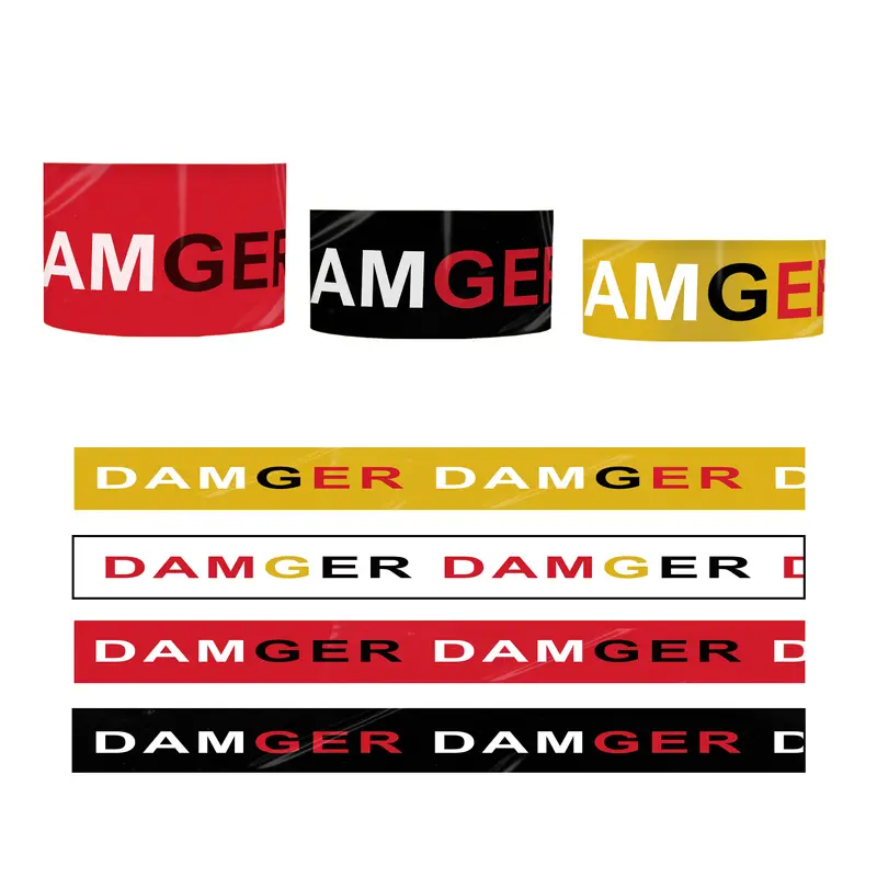 PE Barrier Tape- Full Colour Print – Misc Print – available in multi, white, yellow colours